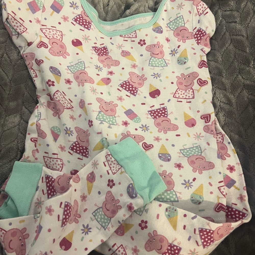 Peppa Pig Pink and Mint Baby Onesie